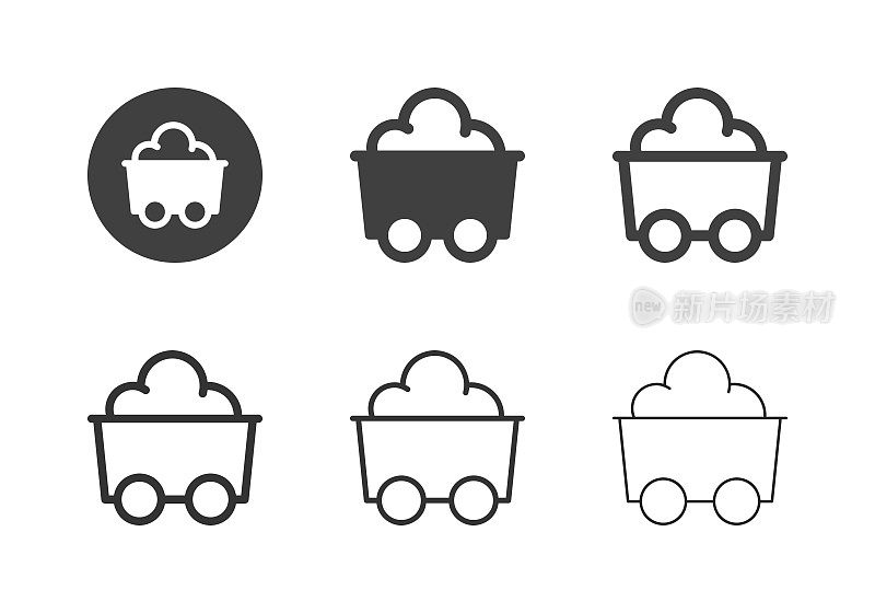 Mine Trolley Icons - Multi Series